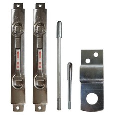 SFC 升輝 不鏽鋼天地閂 鋁門用 大圓頭 184-3 2個, 1組