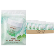 Cell Fusion C 積雪草冰感舒緩面膜 5片 + 積雪草鎮定棉片 10片, 1組