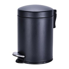 H&K 家居 日系緩降踏式垃圾桶 3L, 23 × 17 × 26.5cm, 黑色