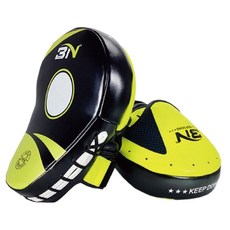 S-SportPlus+ BN拳擊手靶 螢光黃 專業拳擊訓練手靶 舒適耐用 高彈力泡棉, 25 x 18.5 x 4cm, 1個