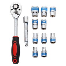 Tamsaa 家用工具12件組, 起子頭 + 棘輪扳手, 1組