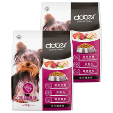 doter 寵愛物語 熟齡犬 熟齡保健犬飼料, 6kg, 2袋, 熟齡養生