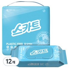 Scott 可麗舒 易擦拭生物可分解清潔濕巾 60抽, 12個