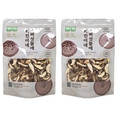 하진이네버섯뜰에 무농약 건조 표고버섯 슬라이스, 2개, 100g