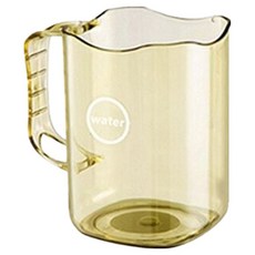 透明牙刷收納漱口杯, 黃色, 1個