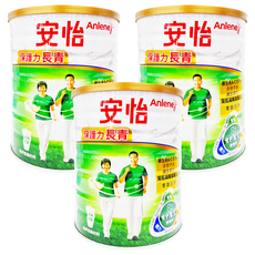 Anlene 安怡 長青高鈣低脂奶粉, 1.5kg, 3罐