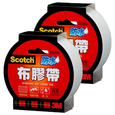 3M Scotch 防水布膠帶 易手撕 規格: 36mm x 15 Yd, 2個