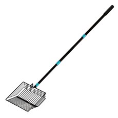 不鏽鋼可伸縮貓砂鏟, 磨砂黑, 1支