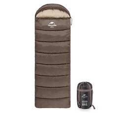 Naturehike 挪客 U系列 信封帶帽睡袋, 陶泥灰, 1個