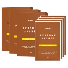 쿤달 시그니처 리치 퍼퓸 옷장방향제 본품 4p, 80g, 3개, 일랑일랑