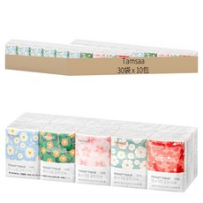 Tamsaa 三層紙巾隨身包 10張, 30袋, 10包