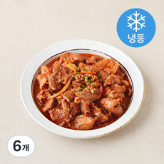 고깃집왕건 왕고기 양념 매콤 돈불고기 (냉동), 200g, 6개