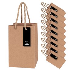 牛皮紙購物袋 + 現代黑色吊牌, 混合顏色