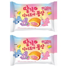 LOTTE 樂天 草莓拿鐵夾心蛋黃派, 230g, 2袋