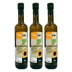 Crudolio 葵花籽油, 500ml, 3個