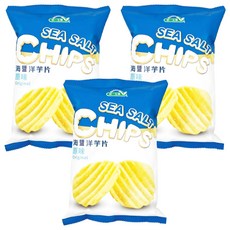 統一生機 海鹽洋芋片 原味, 50g, 3包