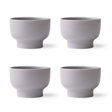 BOWLBOWL 韓國製 BoulBoul 居家派對燒酒杯4件組, 煙灰色, 1套