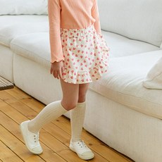 女童 Ludiakids 愛心荷葉邊褲裙