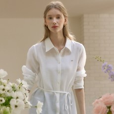 ourhope 女款莫代爾透膚抽繩罩衫