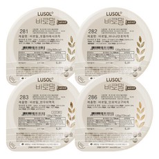 LUSOL 孩童常溫副食品粥 7~9個月, 綜合蔬菜蘋果粥口味+香蕉南瓜粥口味+韓牛海帶粥口味+南瓜地瓜粥口味, 120g, 4個