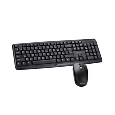 ESENSE 逸盛 K2500 USB滑鼠鍵盤組, 13-EKM250BK, 黑色, 薄膜式