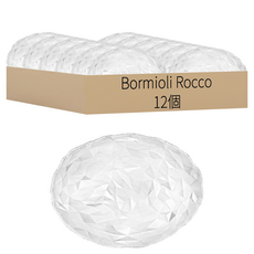 Bormioli Rocco 鑽石玻璃橢圓盤 12入, 透明色, 1組