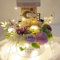 Lavina 驚喜仿真花抽錢蛋糕, 紫色, 1個