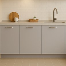 DEKOREA 家具水槽冰箱防水黏貼式貼膜 L號, 淺灰色(SOLID L 585)