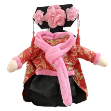 SassyDog 站立裝, 粉紅色 + 紅色 + 黑色, 1件