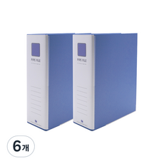 Heemang 2孔管夾式活頁夾 A4 9X7 素面 Br497, 天藍色, 6個