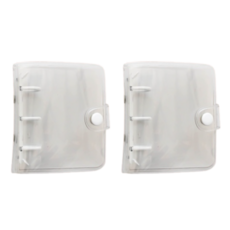 卡塔帕哈 透明活頁卡冊 卡片 偶像迷你專輯 小卡收納冊 單格 95 x 112 x 30 mm 2p, 白色