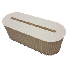 插座延長線收納盒, 1個, 米色