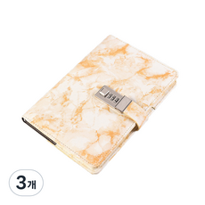 루비코코 비밀번호 마블 다이어리, 옐로우, 3개