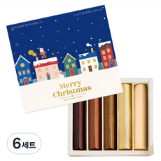 카카오리퍼블릭 크리스마스 에디션 수제 초콜릿 스틱 5종 선물세트 70g, 6세트