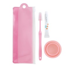 KAI 貝印 旅行用牙刷套組附杯子 KQ-1353, 1組, 72g