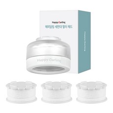 HappyDarling 衛浴水龍頭過濾器+補充濾芯 3入組, 1套