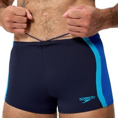 speedo 素色拼接短版泳褲 8A000157002