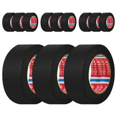 iQIHAN DADA 遮蔽紙膠帶 30mm x 15m, 黑色, 12個