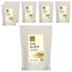 올가홀푸드 올가 유기농 생쌀가루, 350g, 6개