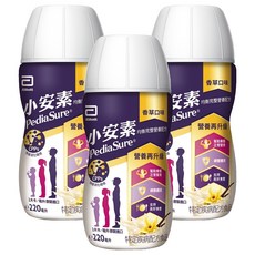 Abbott 亞培 PediaSure 小安素 均衡營養即飲配方 香草口味, 220ml, 3瓶