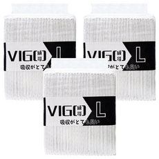 VIGO 威哥 多功能尿布墊 竹炭除臭款, 3包, 25片, L(90 x 60cm)