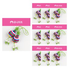 Uniart 傳統幸運繩材料包, 淺綠色, 10包