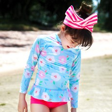 bay-b 女童Blossom防曬泳衣套裝