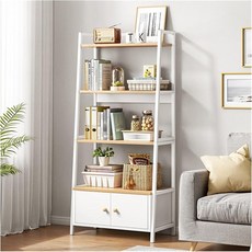 E家工廠 置物架 191-YSJ 收納架, 白色(雙抽款), 4層