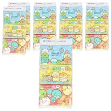 HAYASHI 角落生物 印花面紙 100%原木紙漿 日本製造 迷你型, 6包, 6袋