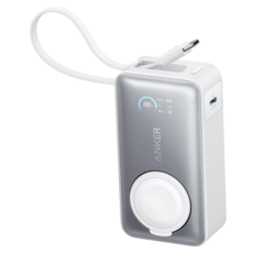 ANKER MagGo 35W For Apple Watch 10K 磁吸行動電源, 白色, A1657