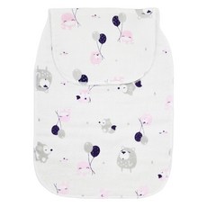 KU.KU Duckbill 酷咕鴨 夢想氣球墊背吸汗巾, 酸甜蜜桃粉, 1件