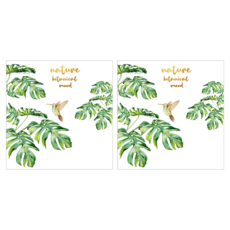 WA. WALL ART 防水PVC 無痕設計壁貼 FX-C182 2張, 樹葉 綠色