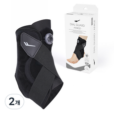 PRO-SPECS 旋鈕式腳踝護具, 2個, 블랙