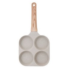 ROYALLIN 蘿林嚴選 煎蛋鍋 不黏易清潔 麥飯石材質 木手柄, 25cm, 1個